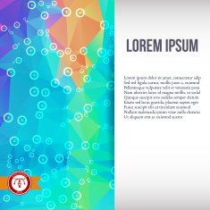 Abstract Colorful Triangles Background Vector N173
