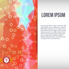 Abstract Colorful Triangles Background Vector N174
