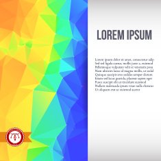 Abstract Colorful Triangles Background Vector N176