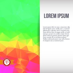 Abstract Colorful Triangles Background Vector N177