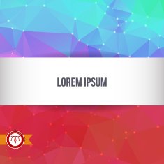 Abstract Colorful Triangles Background Vector N179
