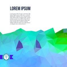 Abstract Colorful Triangles Background Vector N183