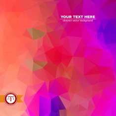 Abstract Colorful Triangles Background Vector N185