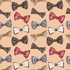 Seamless pattern with bow tie N11