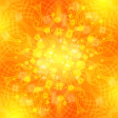 Elegant orange ornate background with lace ornament