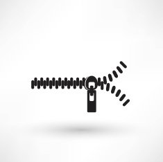 zippers icons over white background vector illustration N5