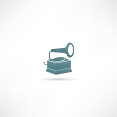 vector old gramophone N3
