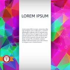 Abstract Colorful Triangles Background Vector N187