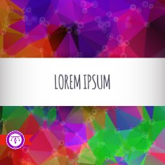 Abstract Colorful Triangles Background Vector N189