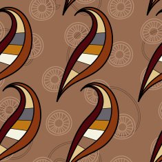 Seamless texture with curled elements