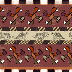 Seamless texture with Dinosaurs