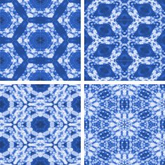 set of abstrack blue cloud and snow seamless colorful background N13