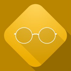 Icon of Sunglasses with a long shadow N4