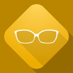 Icon of Sunglasses with a long shadow N5