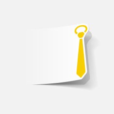 realistic design element tie N23