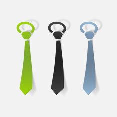 realistic design element tie N24