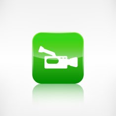 Video camera icon Media symbol App botton N2