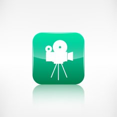 Video camera icon Media symbol App botton N3
