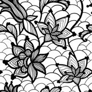 Flower lacy seamless background N34