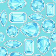 blue Sapphire saturated color seamless pattern