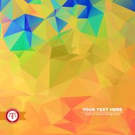 Abstract Colorful Triangles Background Vector N203