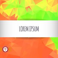 Abstract Colorful Triangles Background Vector N209