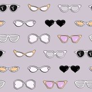 Seamless pattern women fashion sunglasses N2