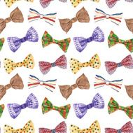 Seamless pattern with bow tie N12