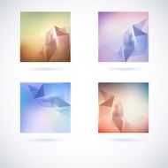Abstract Blurry Hipster Background With triangles N26