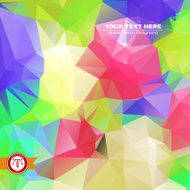 Abstract Colorful Triangles Background Vector N217