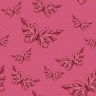 seamless pattern with butterflies N50