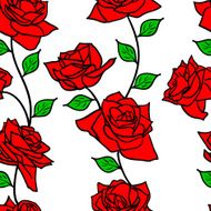 seamless wallpaper with rose flowers
