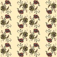 Elegance Seamless pattern with flowers ornament N21