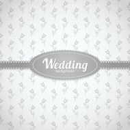 Vector wedding seamless pattern in classic style