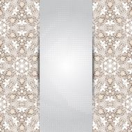 Vintage mosaic card or invitation template N2