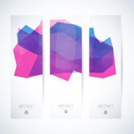 Abstract vector vertical mosaic banners N27