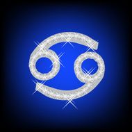 Zodiac Cancer sign icon