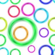 Abstract Colorful Circles Seamless Pattern Vector N9