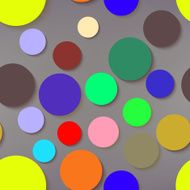 Abstract Colorful Circles Seamless Pattern Vector N10