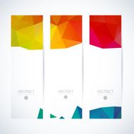 Abstract vector vertical mosaic banners N28