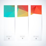 Abstract vector vertical mosaic banners N29