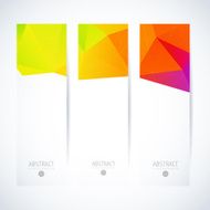 Abstract vector vertical mosaic banners N31