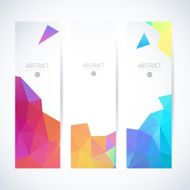 Abstract vector vertical mosaic banners N32