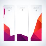 Abstract vector vertical mosaic banners N33