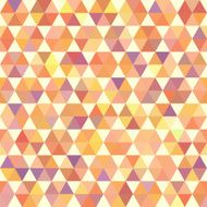 Retro orange pattern of geometric shapes