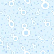 Pastel seamless pattern with figure eight