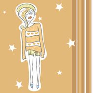fashionable girl N15