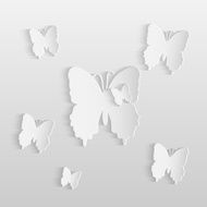 Paper Butterflies Illustration N2