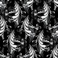 Seamless With Abstract Feathers