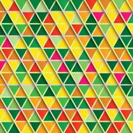 Abstract Triangle Background multicolor pattern in warm colors